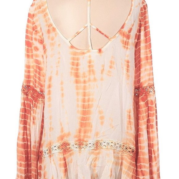 Tie Die Open Back Blouse - Picture 2 of 5